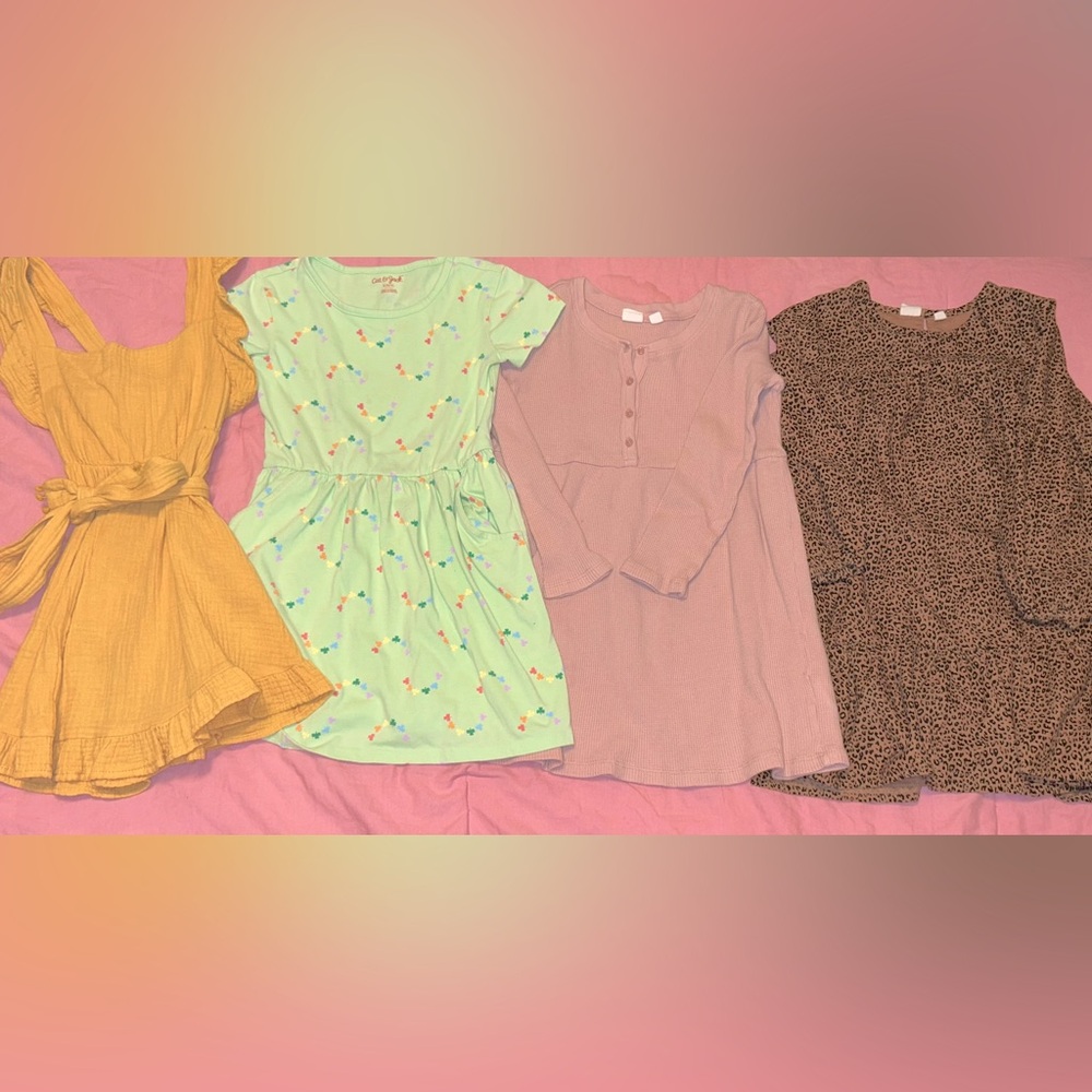 Girls Size 6/7 Dresses Lot Of 4
